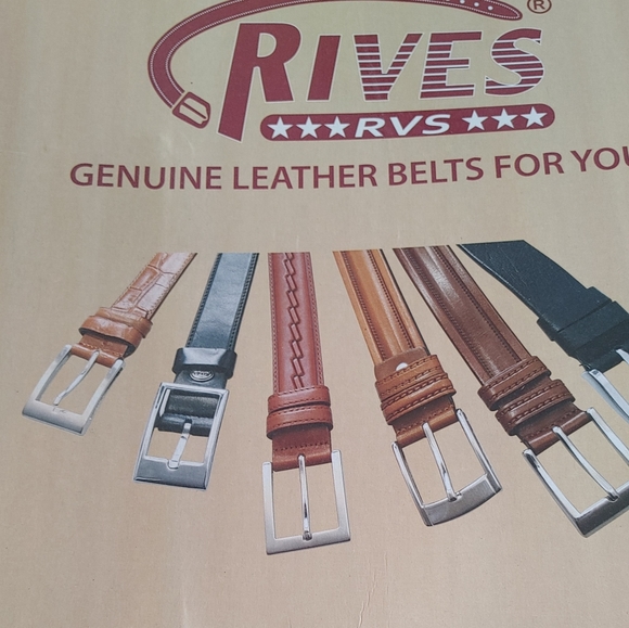 Men's Rives leather belts - Picture 2 of 5